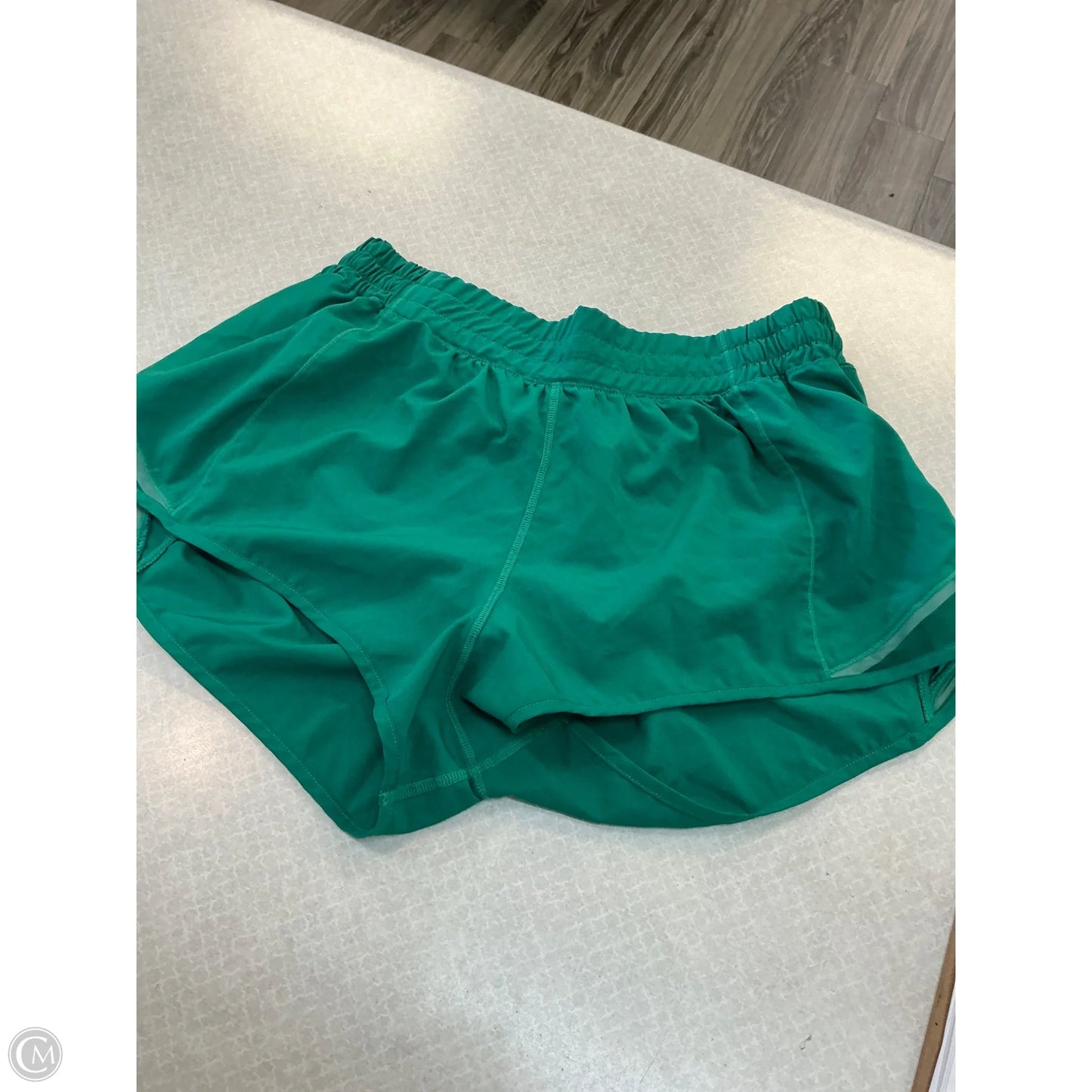 Athletic Shorts By Lululemon In Green, Size: 12