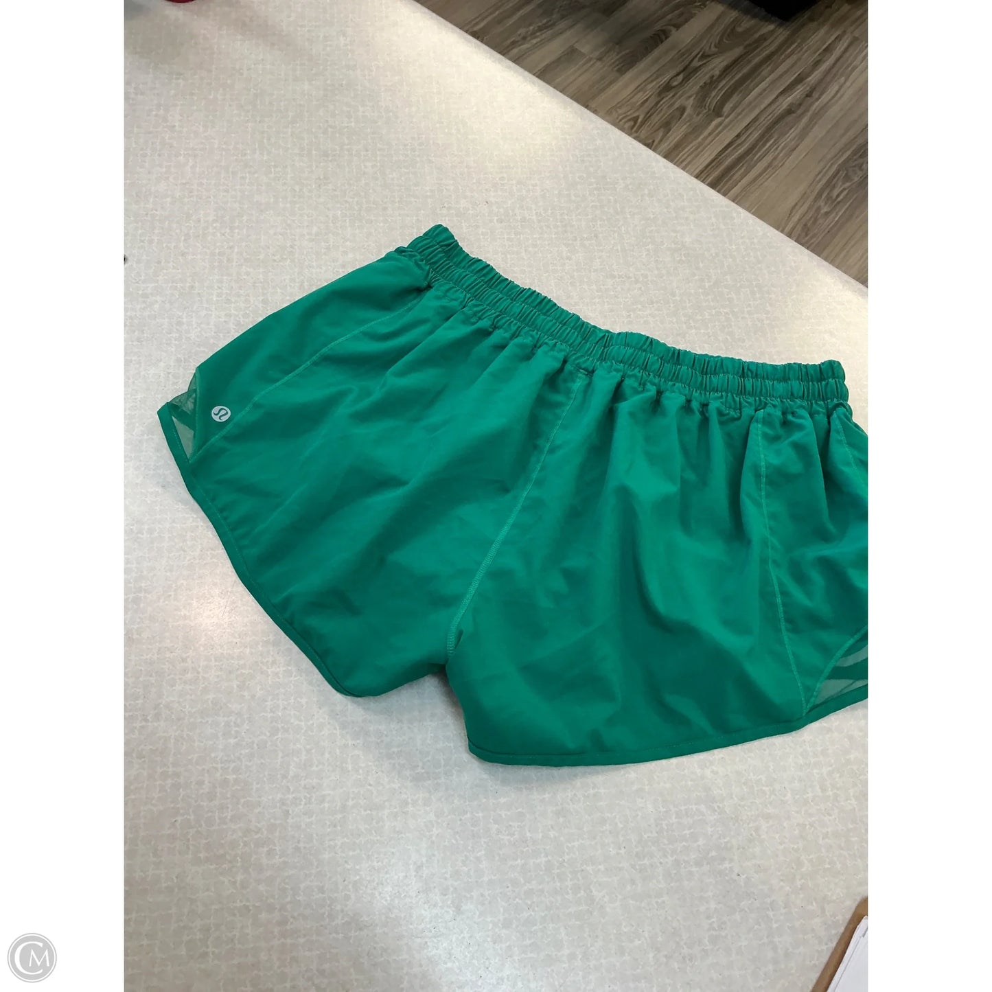 Athletic Shorts By Lululemon In Green, Size: 12