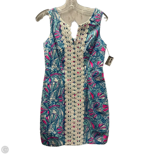Dress Designer By Lilly Pulitzer In Blue & Pink, Size: 4