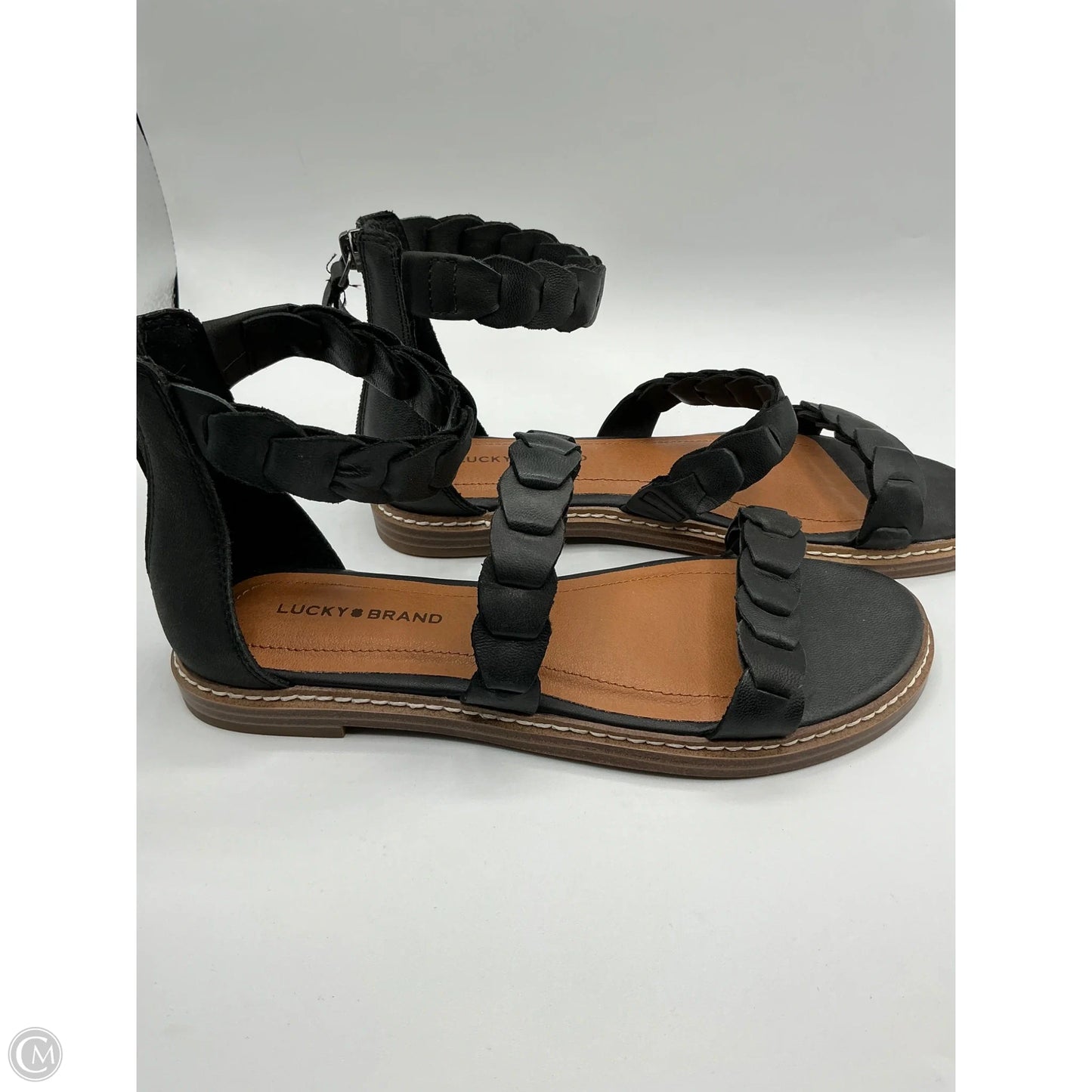 Sandals Flats By Lucky Brand In Black, Size: 7