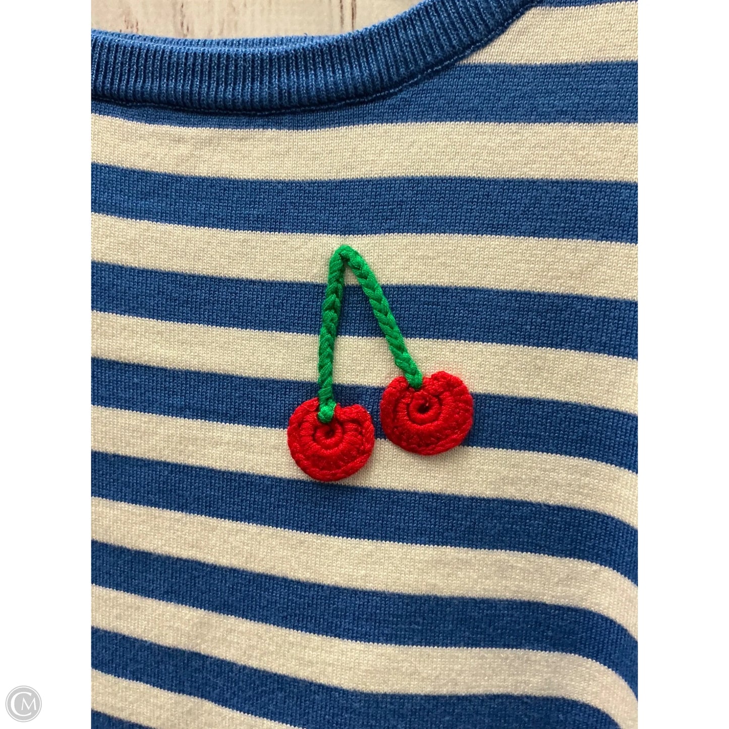 Top Short Sleeve By Cato In Blue Red & White, Size: 2x