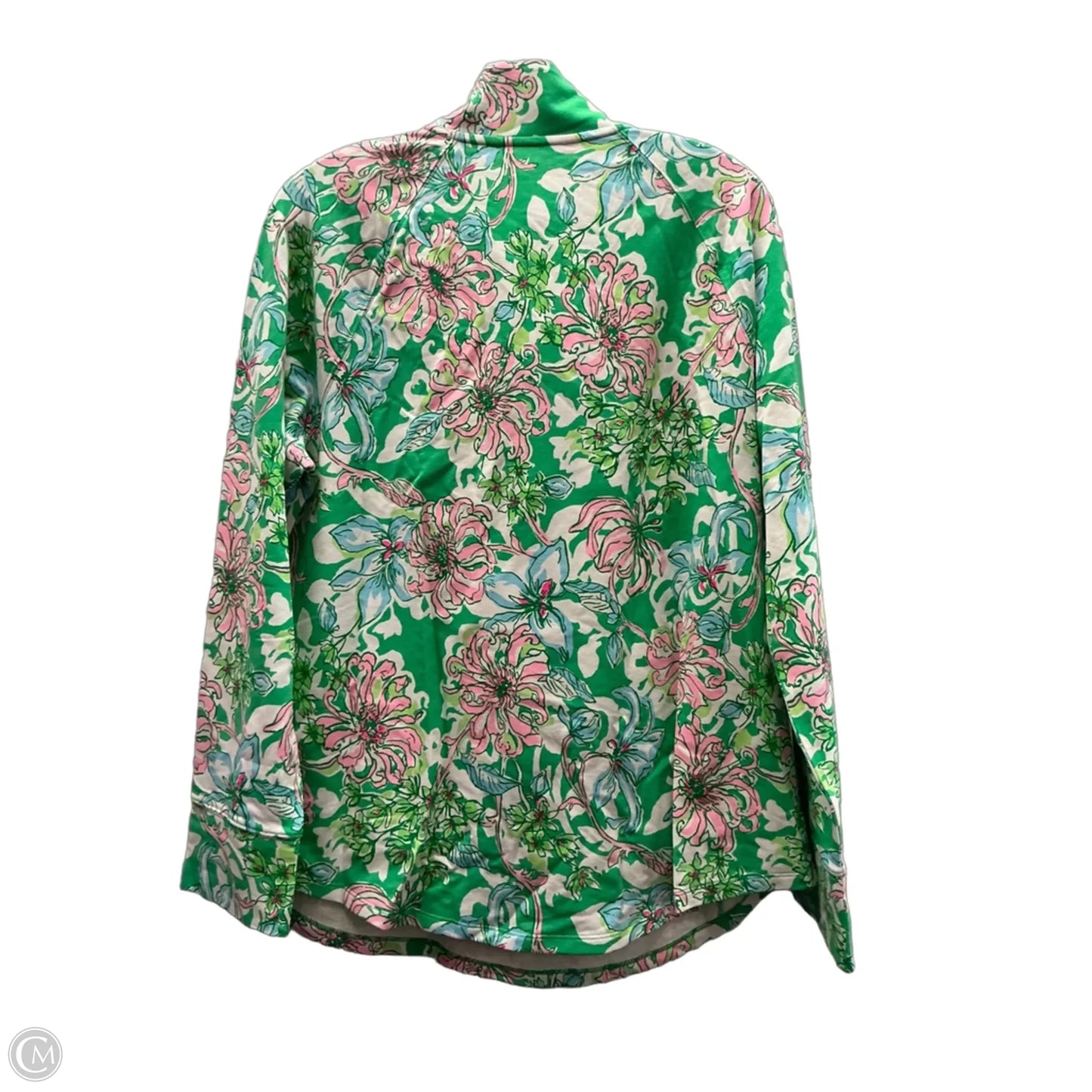 Jacket Designer By Lilly Pulitzer In Green & Pink, Size: Xl