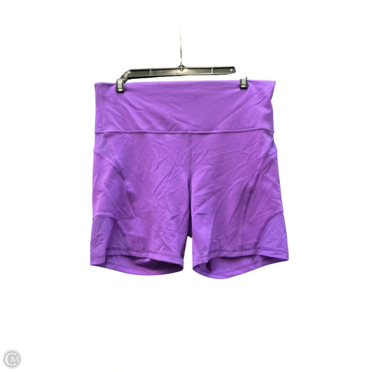 Athletic Shorts By Lululemon In Purple, Size: 12