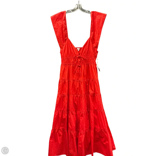 Dress Casual Maxi By Tcec In Red, Size: L
