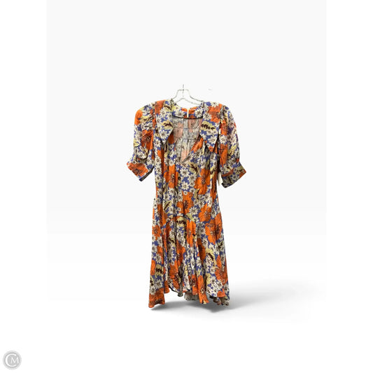 Dress Casual Short By Free People In Orange & Purple, Size: S