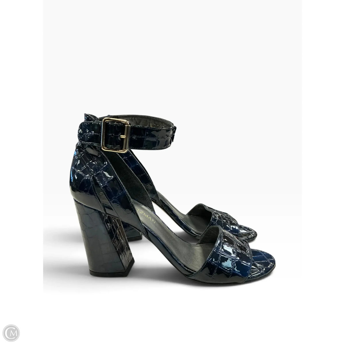Sandals Designer By Stuart Weitzman In Navy, Size: 9