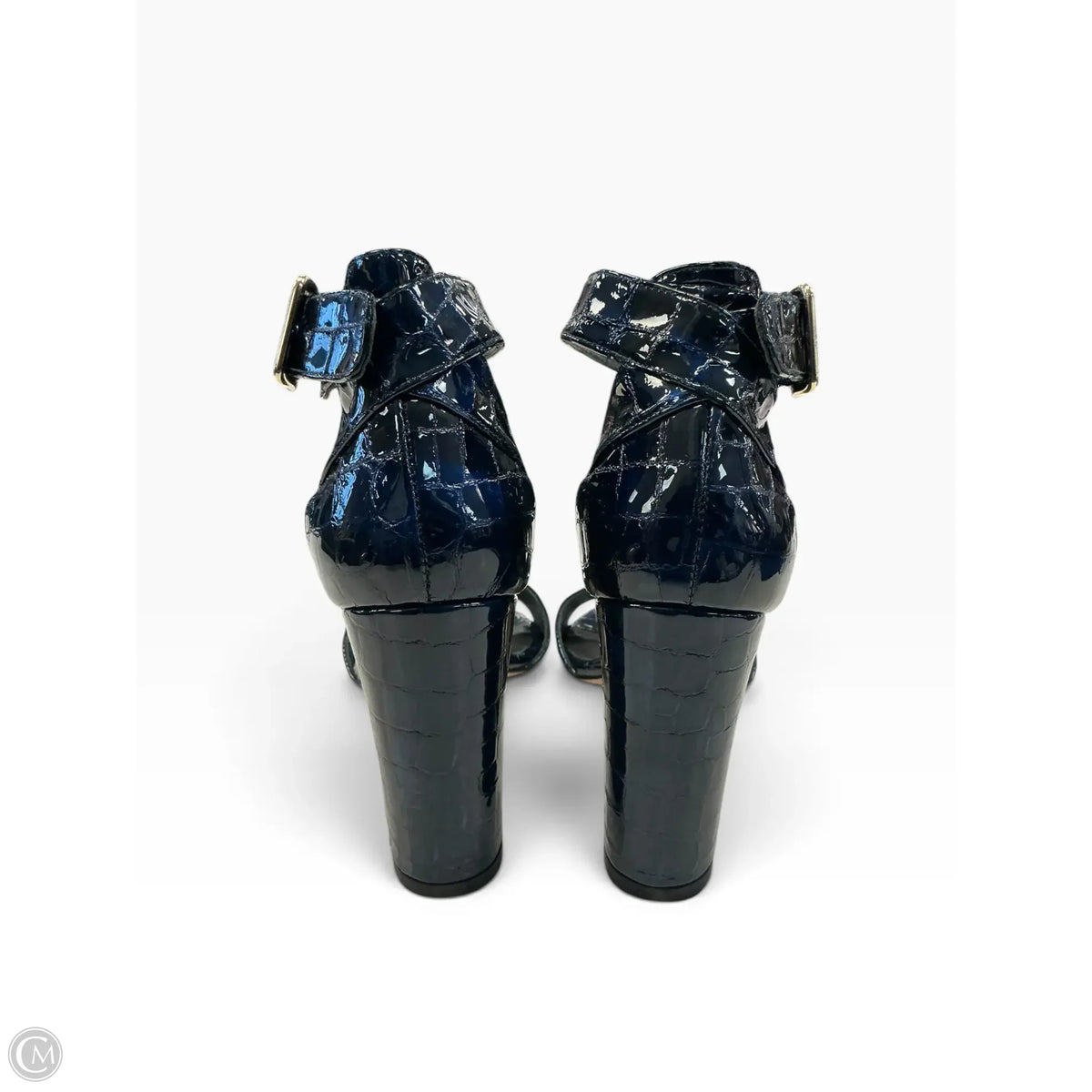 Sandals Designer By Stuart Weitzman In Navy, Size: 9