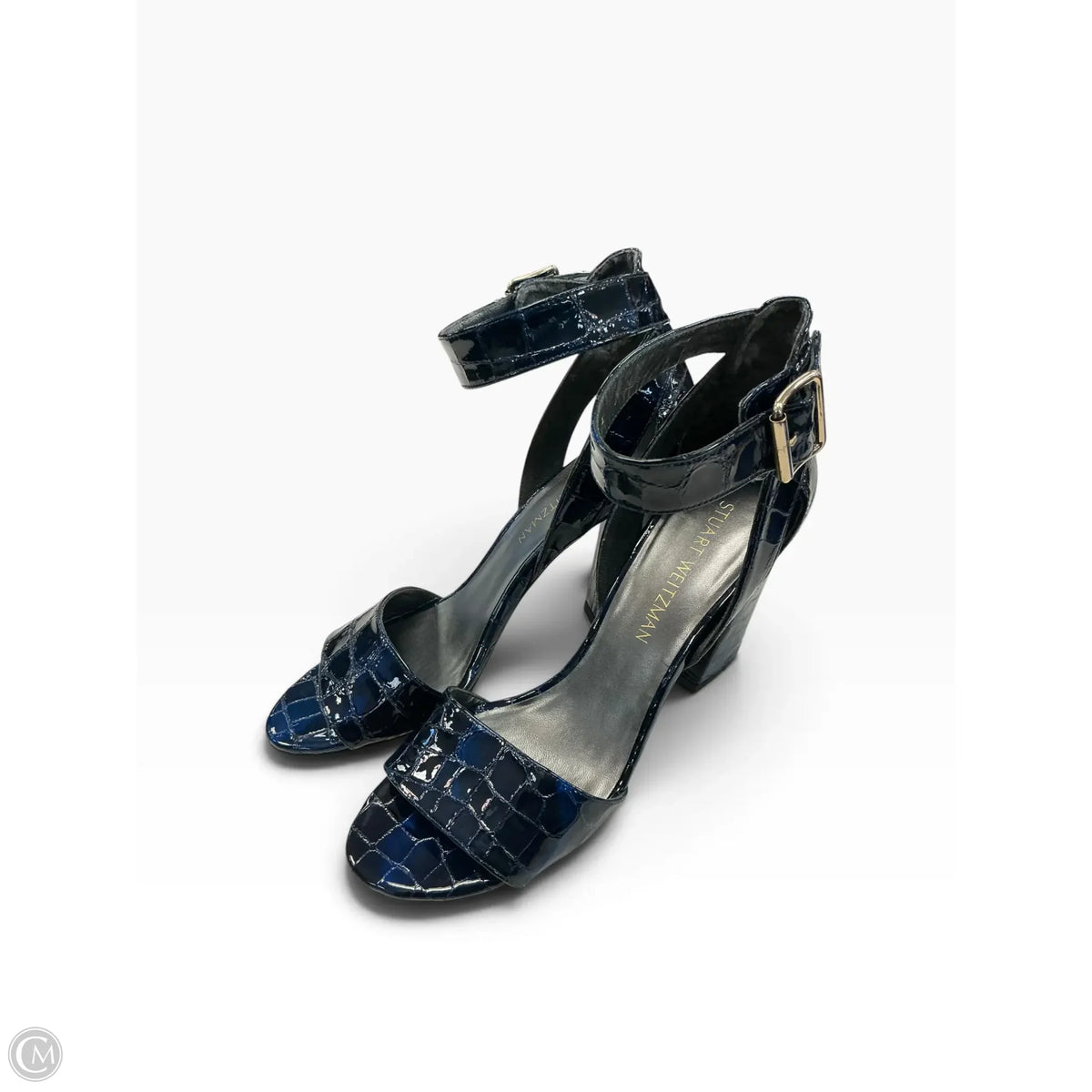 Sandals Designer By Stuart Weitzman In Navy, Size: 9