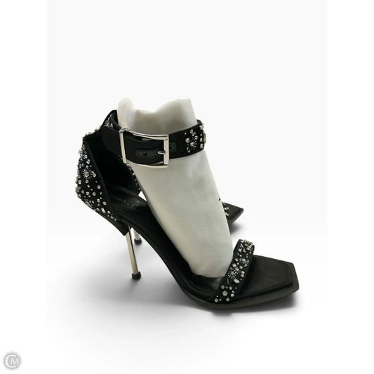 Sandals Luxury Designer By Alexander Mcqueen In Black, Size: 9