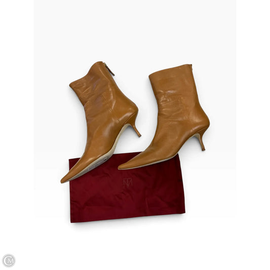 Boots Ankle Heels By Clothes Mentor In Tan, Size: 9