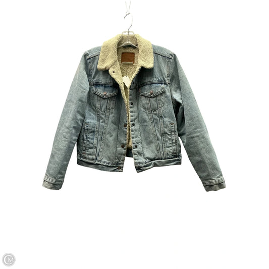 Jacket Denim By Levis Signature In Blue, Size: L