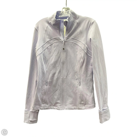 Athletic Jacket By Lululemon In Purple, Size: 10
