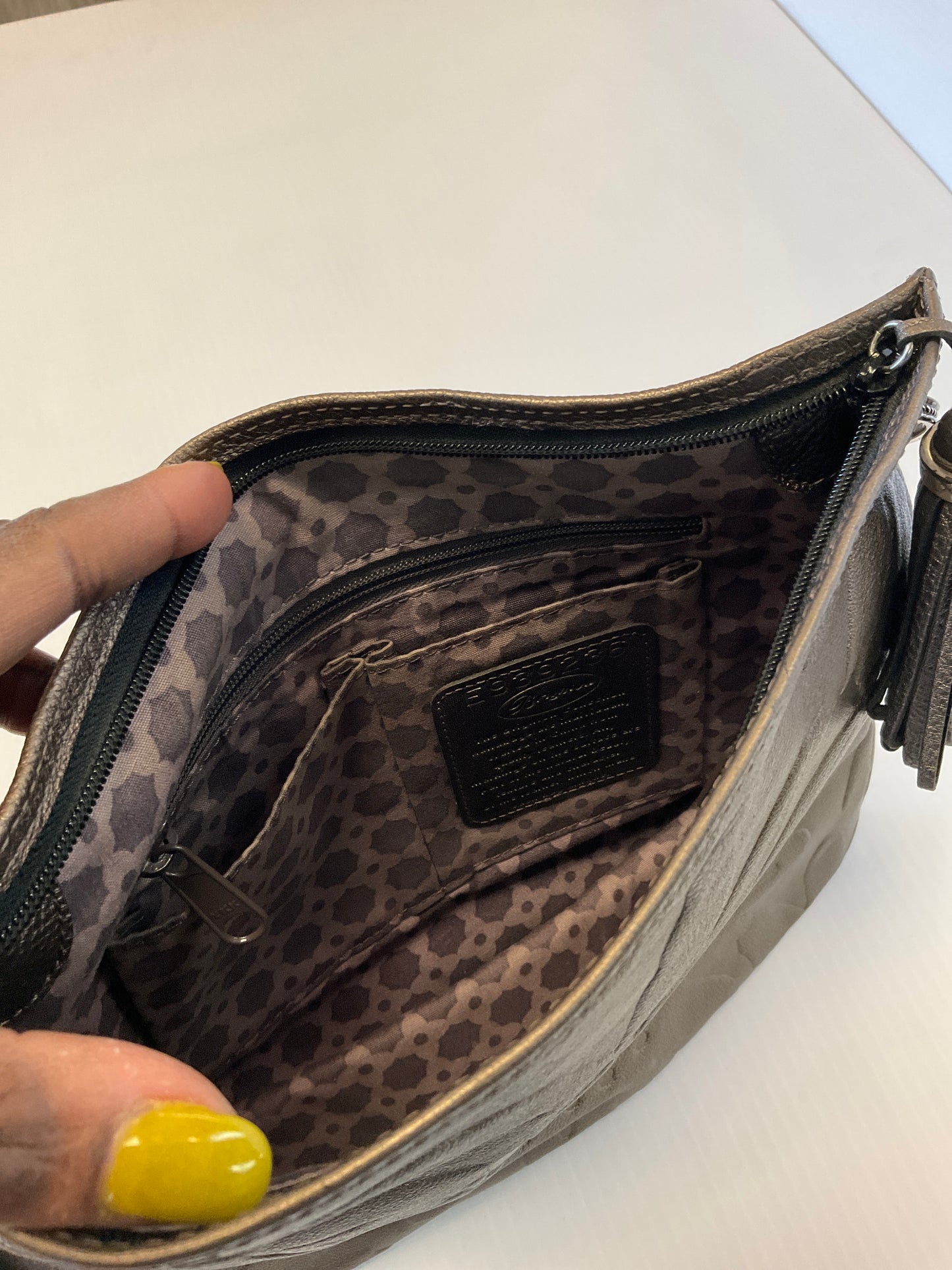 Handbag By Brighton In Bronze, Size:Small