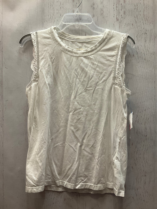 Tank Top Designer By Lilly Pulitzer In White, Size:M
