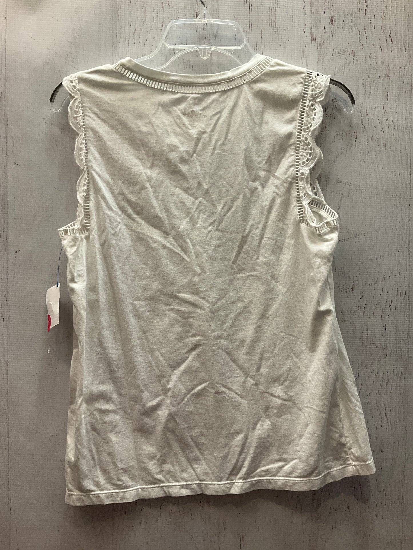 Tank Top Designer By Lilly Pulitzer In White, Size:M