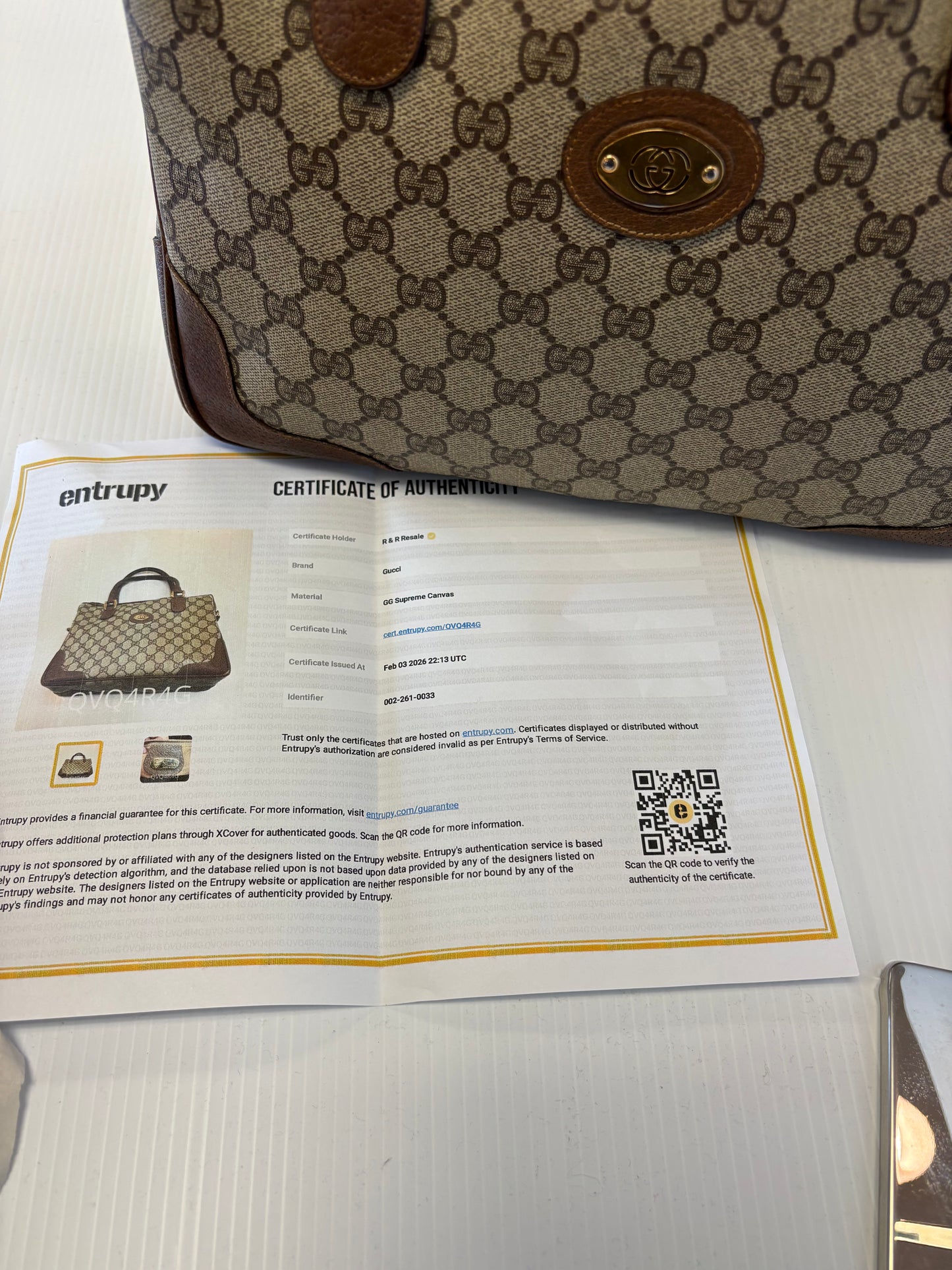 Handbag Luxury Designer By Gucci In Brown, Size:Large