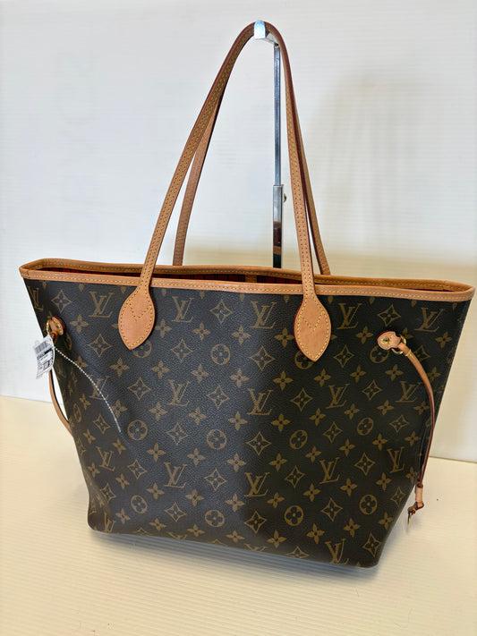 Tote Luxury Designer By Louis Vuitton In Brown, Size:Large