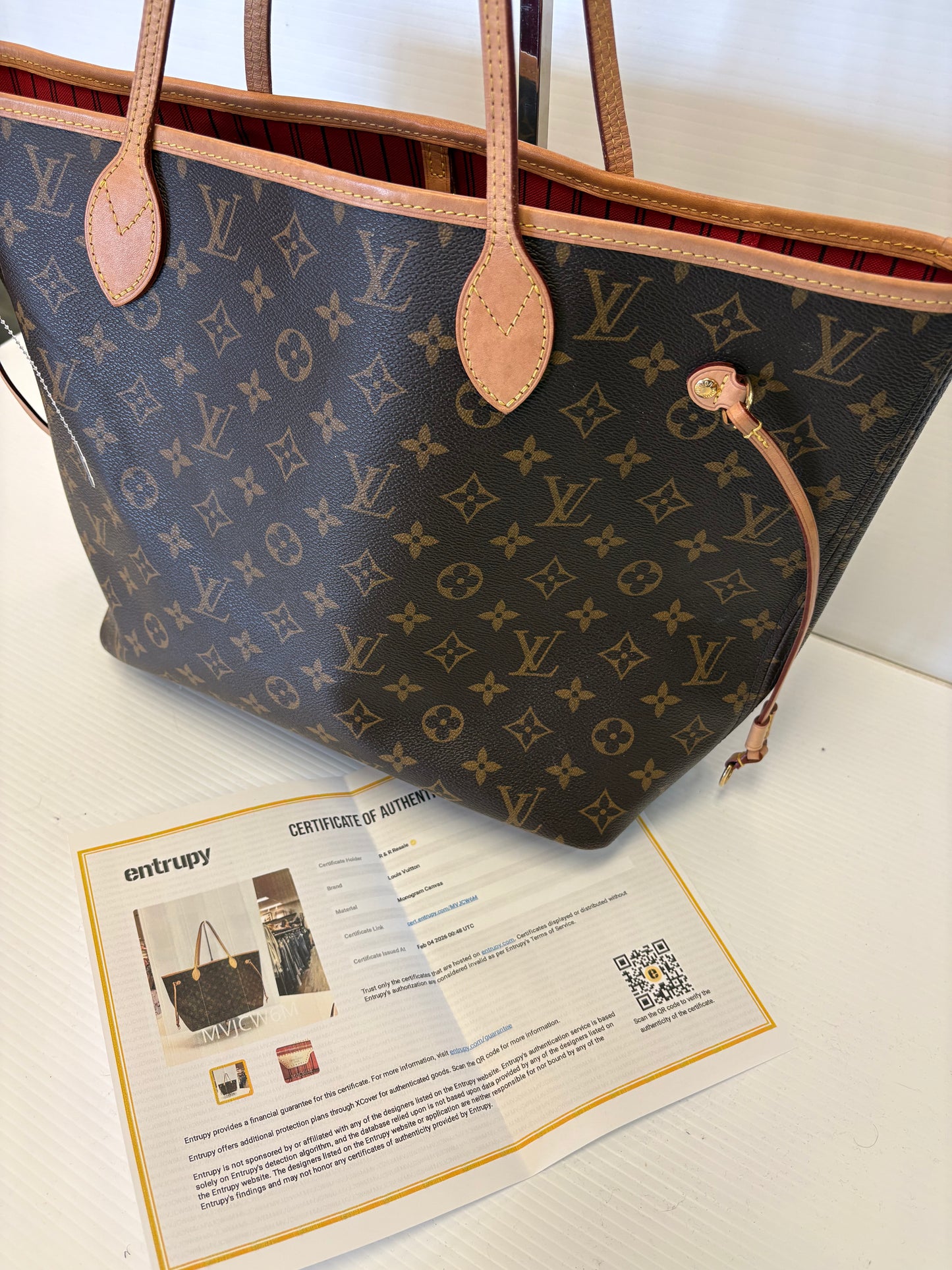 Tote Luxury Designer By Louis Vuitton In Brown, Size:Large