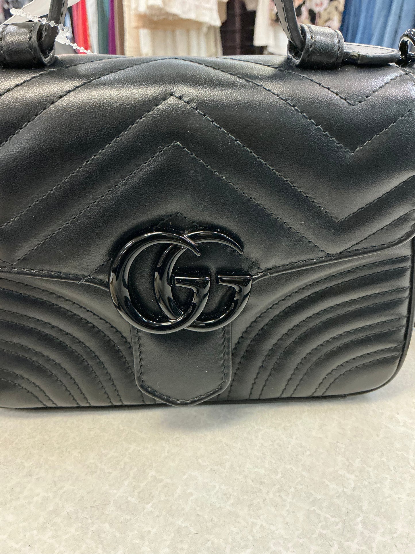 Crossbody Luxury Designer By Gucci In Black, Size:Small