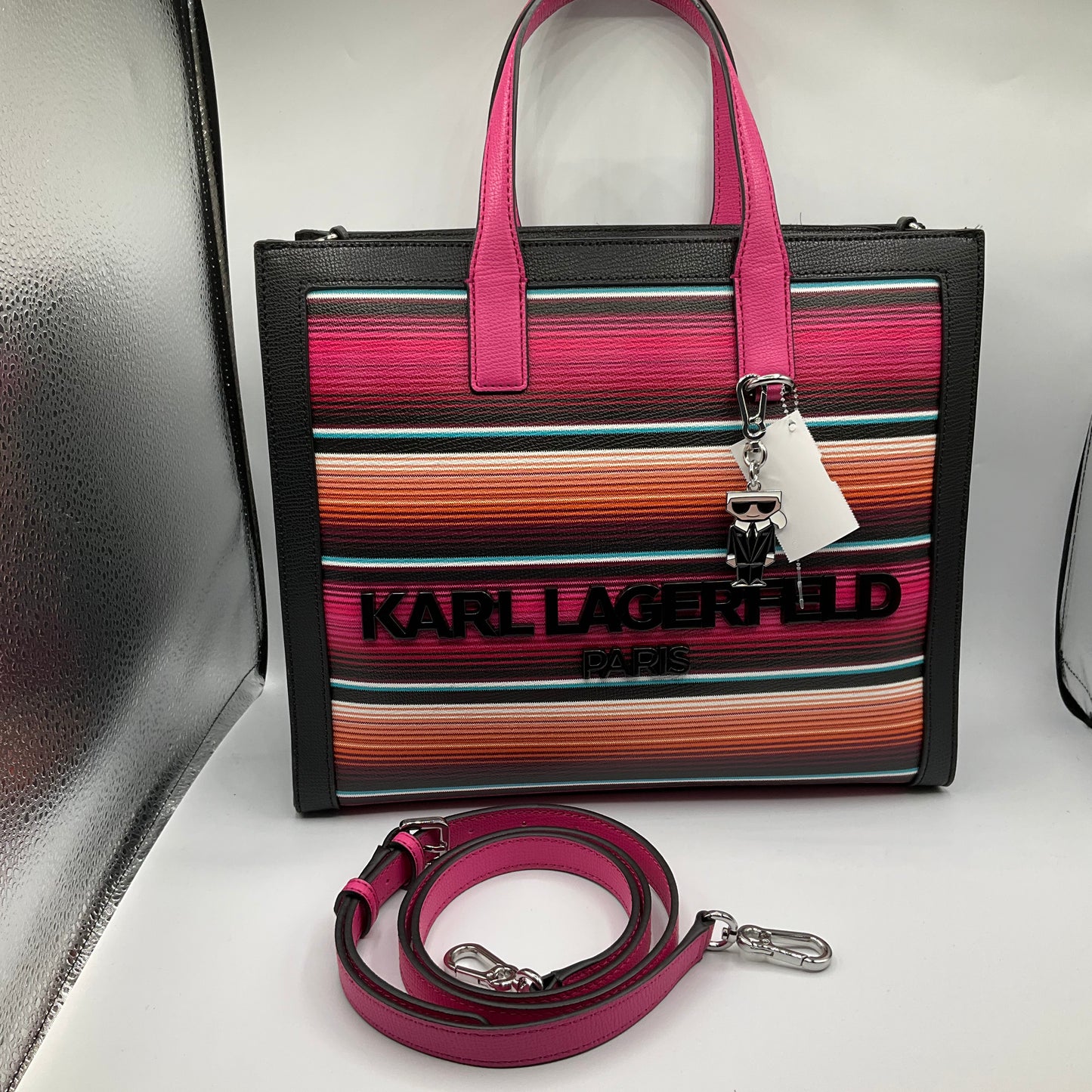 Handbag Designer By Karl Lagerfeld, Size: Large